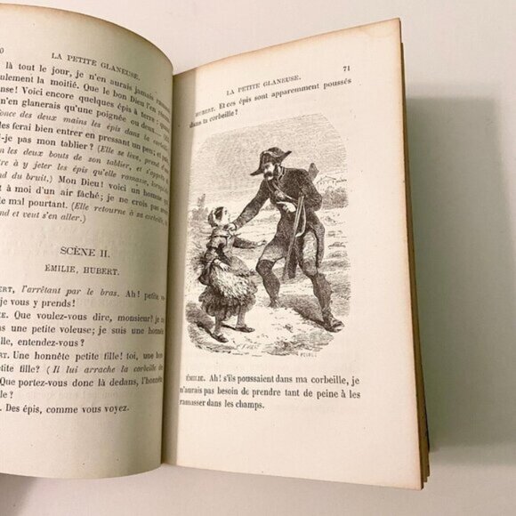 Vintage 1861 Choix De Petits Drames Et  De Contes Berquin French Stories - Picture 8 of 13
